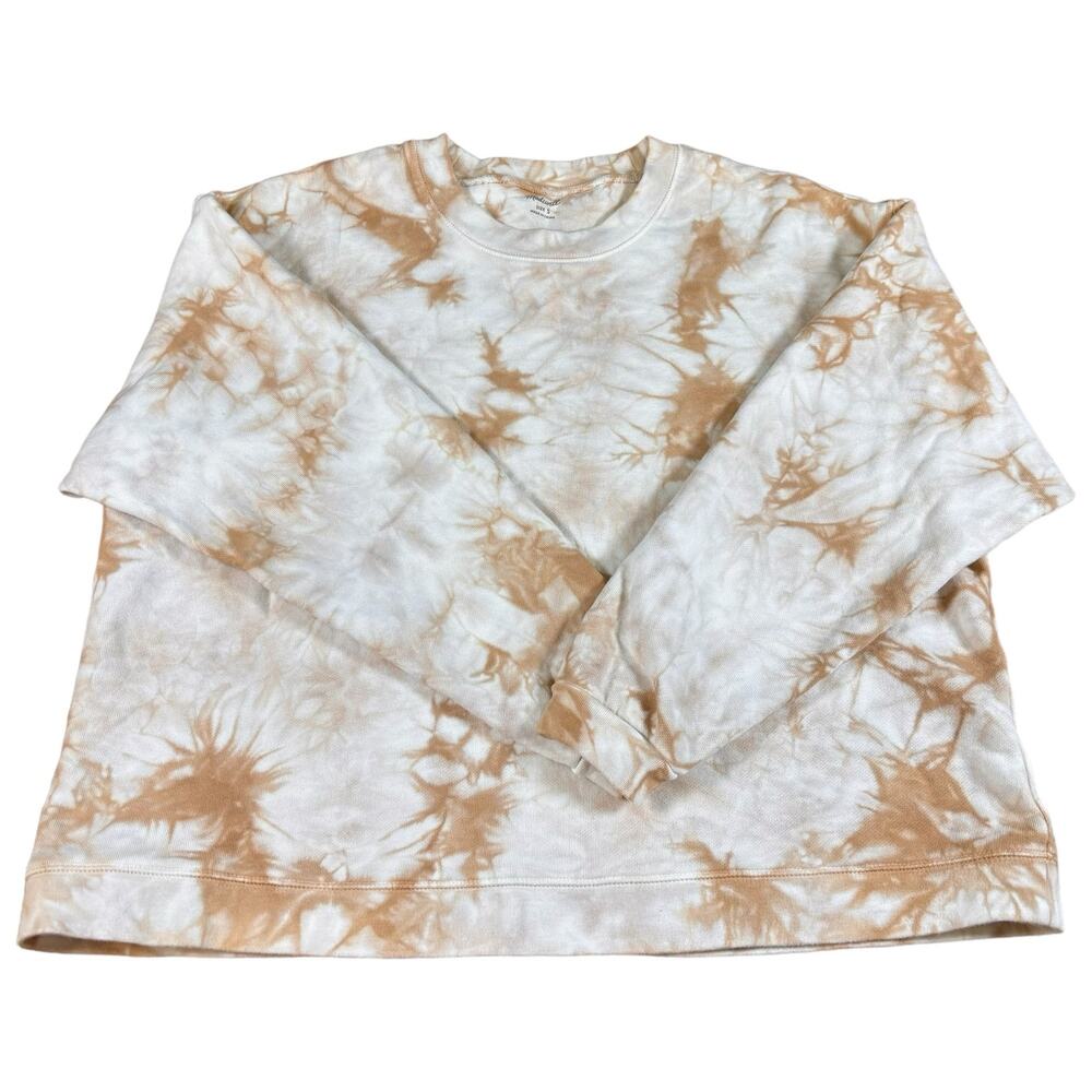 Madewell (Re)sourced Cotton Swing Sweatshirt Women’s Size Small Brown Tan